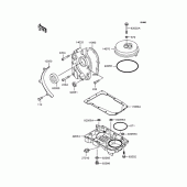Схема вузла: Breather body/oil pan для Kawasaki ZR400 Zephyr