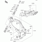 Схема вузла: Рама для Kawasaki ZX600 Ninja ZX-6RR
