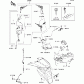 Схема вузла: Ignition switch(a3h) для Kawasaki ZR1000 Z1000
