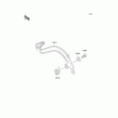 Схема вузла: Лапка гальма для Kawasaki KMX125