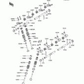 Схема вузла: Клапан для Kawasaki ZX600 Ninja 600R