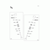 Схема узла: Клапан(ы)(1/2) для Kawasaki ZX1400 Ninja ZX-14