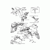 Схема вузла: Крило для Kawasaki ZR800 Z800 ABS