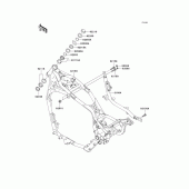Схема узла: Рама для Kawasaki VN1500 VN1500 Drifter
