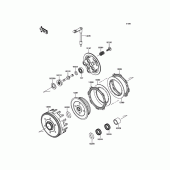 Схема вузла: Зчеплення для Kawasaki KX100