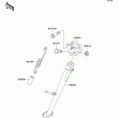 Схема узла: Stand(s) для Kawasaki ZX1200 Ninja ZX-12R