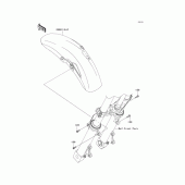 Схема вузла: Front fender для Kawasaki ZR1200 ZRX1200 DAEG