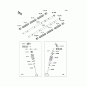 Схема узла: Рокер & Клапан для Kawasaki ZR1200 ZRX1200 DAEG