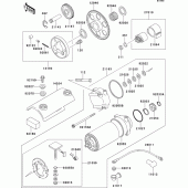 Схема вузла: Starter motor для Kawasaki ZR750 Zephyr