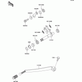 Схема вузла: Перемикач передач для Kawasaki EJ650 W650