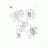 Схема вузла: Engine cover(s) для Kawasaki ZG1400 Concours 14 ABS