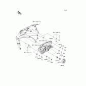 Схема вузла: Фара для Kawasaki EX250 Ninja 250R