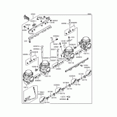 Схема вузла: Карбюратор для Kawasaki ZX900 GPZ900R