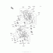 Схема узла: Картер двигателя для Kawasaki KLX140 KLX140L