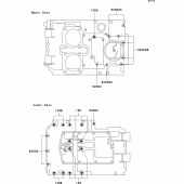 Схема вузла: Болти картера двигуна для Kawasaki EX500
