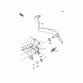 Схема вузла: Лапка гальма для Kawasaki KLX125 KLX125