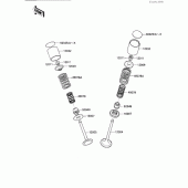 Схема узла: Клапан для Kawasaki KL650 KLR650