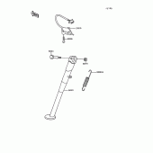 Схема вузла: Підставка для Kawasaki KL250 KLR250