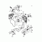 Схема вузла: Engine Cover(s) для Kawasaki ZX1000 Ninja H2R