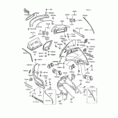 Схема вузла: Cowling(1/2)(zg1200-b8/b9) для Kawasaki ZG1200 Voyager XII