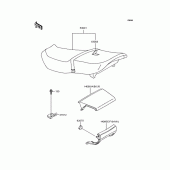 Схема вузла: Сидіння для Kawasaki ZX400 ZZR400