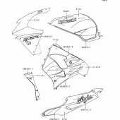 Схема вузла: Decals(blue)(zx900-c2) для Kawasaki ZX900 Ninja ZX-9R