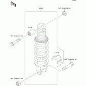 Схема вузла: Амортизатор для Kawasaki ZX1100 ZZ-R1100