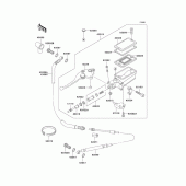 Схема вузла: Clutch master cylinder для Kawasaki ZG1000 Concours