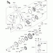 Схема вузла: Starter motor для Kawasaki ZX1200 Ninja ZX-12R