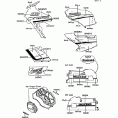 Схема вузла: Decals(red/white)(zx1000-b1) для Kawasaki ZX1000 ZX-10