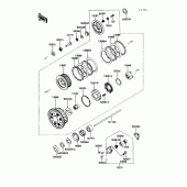 Схема вузла: Clutch(1/2)(zg1200-b1/b2/b3/b4) для Kawasaki ZG1200 Voyager XII