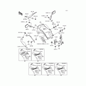 Схема вузла: Cowling(1/2) для Kawasaki EX250 Ninja 250