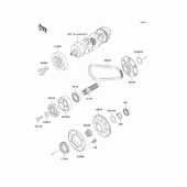 Схема узла: Secondary shaft для Kawasaki ZG1200 Voyager XII