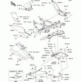 Схема узла: Side covers/chain cover(1/2) для Kawasaki EX250 Ninja 250R