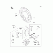 Схема узла: Передний тормоз для Kawasaki VN1500 Vulcan 1500 Classic