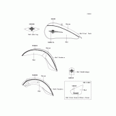 Схема узла: Decals(red/beige)(dcf) для Kawasaki VN900 Vulcan 900 Classic LT