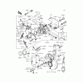 Схема вузла: Throttle(1/2) для Kawasaki VN1500 Vulcan 1500 Nomad Fi
