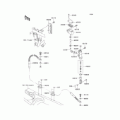 Схема вузла: Задній гальмівний циліндр для Kawasaki KLX250 D-Tracker X