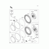 Схема вузла: Шини для Kawasaki KX450 KX450F