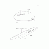 Схема вузла: Decals(silver) для Kawasaki ZR750 ZR-7