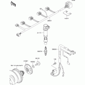 Схема вузла: Ignition system для Kawasaki ZX600 Ninja ZX-6RR
