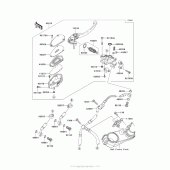 Схема вузла: Передній гальмівний циліндр Kawasaki ZG1400 Concours 14