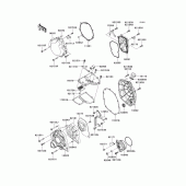 Схема узла: Engine cover(s)(1/2) для Kawasaki ZX1400 ZZR1400 ABS