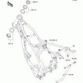 Схема узла: Рама для Kawasaki KX85 KX85
