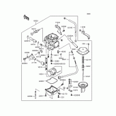 Схема вузла: Карбюратор для Kawasaki KLX250 KLX250