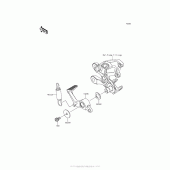 Схема вузла: Педаль гальма/torque Link для Kawasaki ZX1400 Ninja ZX-14R ABS