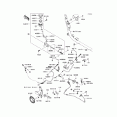 Схема вузла: Задній гальмівний циліндр (1/2)(baf-bcf) для Kawasaki VN1700 Vulcan 1700 Voyager ABS