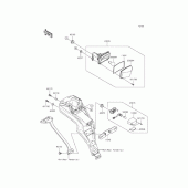 Схема вузла: Стоп сигнал для Kawasaki KLX125 D-Tracker