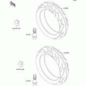 Схема вузла: Шини для Kawasaki ZX600 ZZ-R600