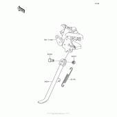 Схема вузла: Stand(S) для Kawasaki BR125 Z125 Pro